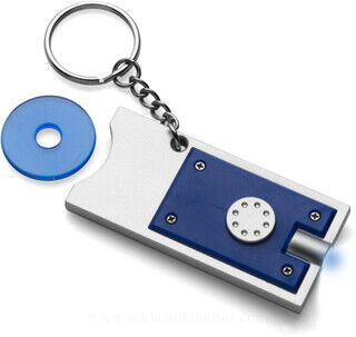Key holder with coin (€0.50 size) 2. picture