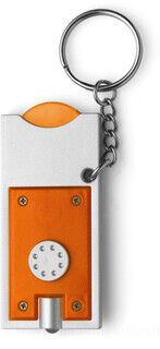 Key holder with coin (€0.50 size) 3. picture
