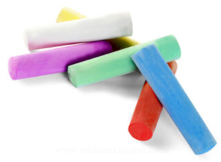 Chalk in six different colours. 2. picture