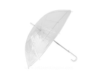 Transparent umbrella.