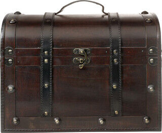 Medium sized wooden chest.