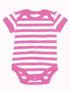 Baby Striped Short Sleeve Bodysuit 6. pilt