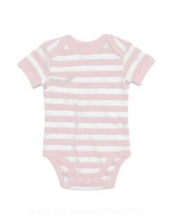 Baby Striped Short Sleeve Bodysuit 7. pilt