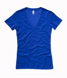 Women`s Deep V-Neck Jersey T-Shirt 4. pilt