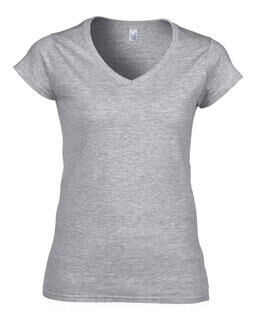 Ladies Softstyle® V-Neck T-Shirt 5. pilt