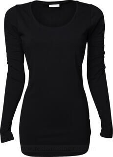 Ladies Stretch LS Tee Extra Long 2. picture