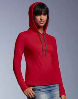 Women`s Fashion Basic LS Hooded Tee 10. picture