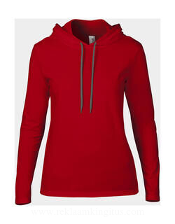 Women`s Fashion Basic LS Hooded Tee 15. picture