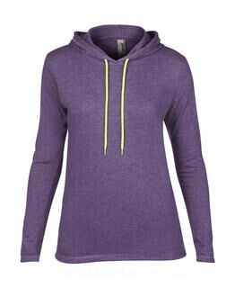 Women`s Fashion Basic LS Hooded Tee 12. picture