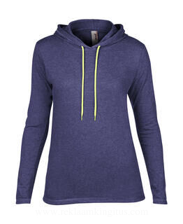 Women`s Fashion Basic LS Hooded Tee 13. picture