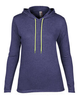 Women`s Fashion Basic LS Hooded Tee 5. picture