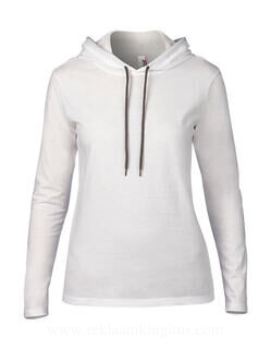 Women`s Fashion Basic LS Hooded Tee 16. picture