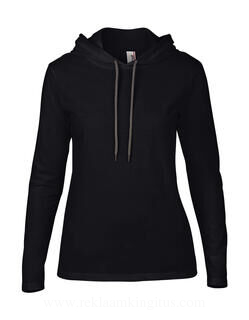 Women`s Fashion Basic LS Hooded Tee 17. picture