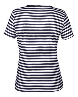 Women`s Fashion Striped V-Neck Tee 6. picture