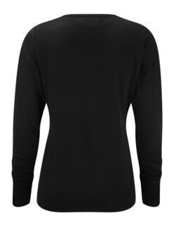 Ladies V-Neck Knitted Pullover 4. picture