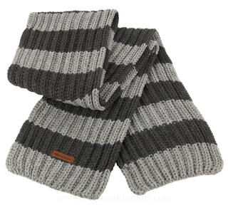 Chunky Knit Stripe Scarf 3. picture