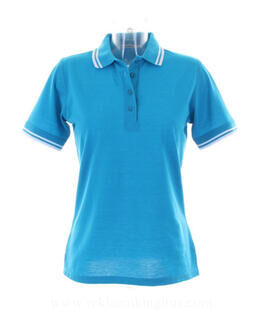 Womens Tipped Collar Polo 4. picture