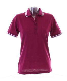 Womens Tipped Collar Polo 3. picture