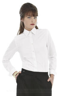 Ladies` Heritage Long Sleeve Poplin Shirt 2. pilt