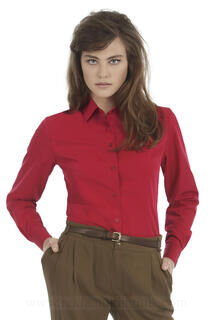 Ladies` Smart Long Sleeve Poplin Shirt 2. pilt