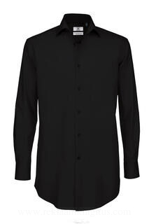 Men`s Black Tie Elastane Longe Sleeve Shirt 3. pilt