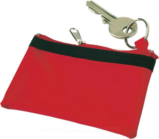 Key wallet with zipper