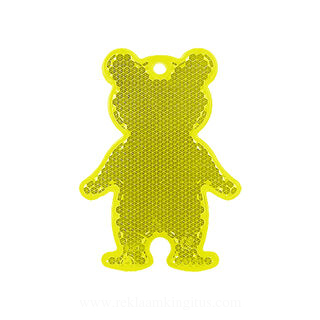 Reflector bear 51x70mm yellow